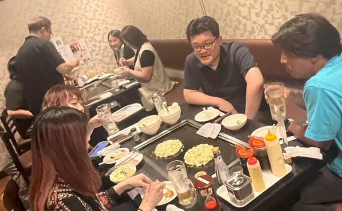 親睦食事会の風景1