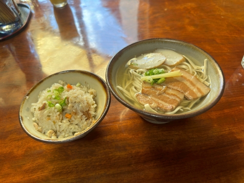 沖縄そばとじゅーしー
